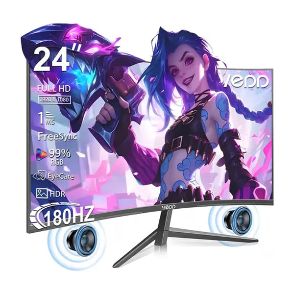 Monitor Gamer 24" VEDD | LED Curvo - FULL HD