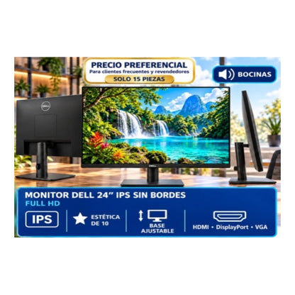 Monitor DELL 24" IPS Sin bordes | HDMI | FULL HD